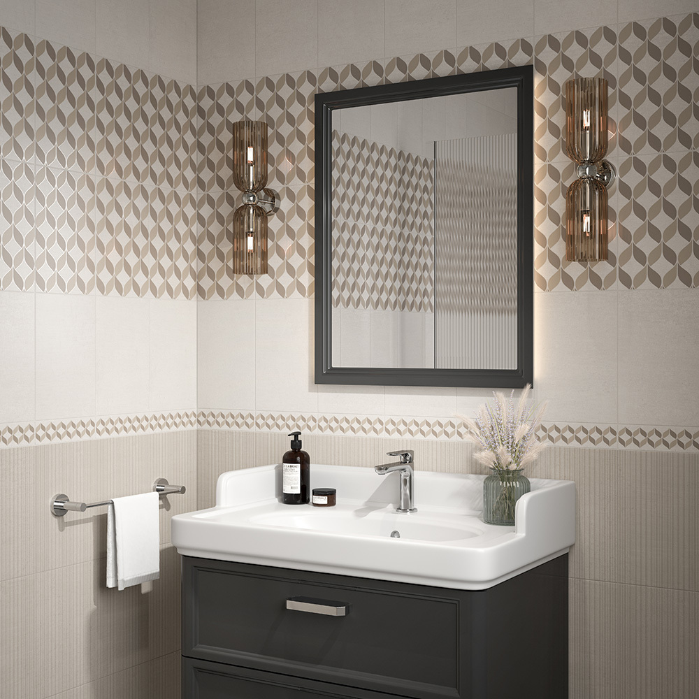 Плитка облицовочная Kerama Marazzi Орсони серая светлая рельеф 300x200x8,6 мм (20 шт.=1,2 кв.м) Вид№3