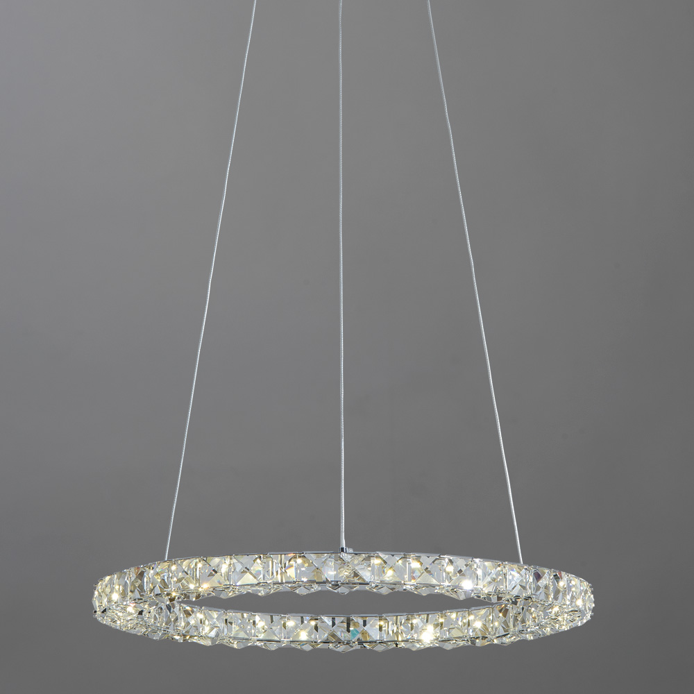 

Люстра светодиодная подвесная ARTE LAMP PREZIOSI (A6715SP-1CC) LED 24 Вт 220 В 4000 К дневной свет IP20, Прозрачный