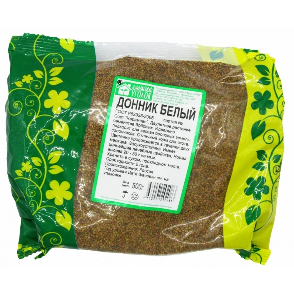 

Сидерат семена донника белого Зеленый Уголок 0,5 кг