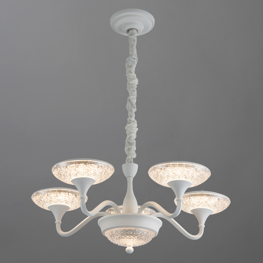 

Люстра светодиодная подвесная ARTE LAMP BERN (A5168LM-5WH) LED 78 Вт 220 В 4000 К дневной свет IP20, Прозрачный