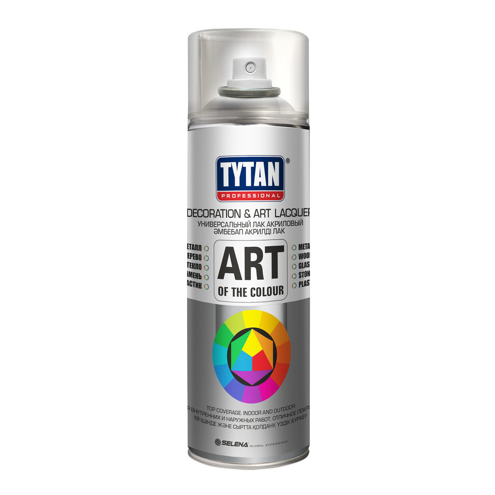 фото Краска аэрозольная tytan professional art of the colour бесцветная матовая 400 мл