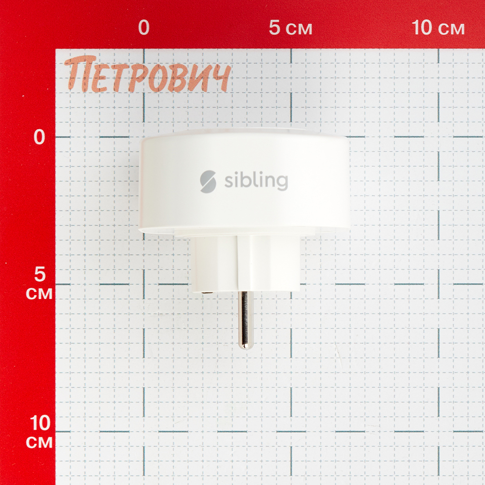 Умная розетка Sibling Smart Home (00-00003076) белая с заземлением Вид№3