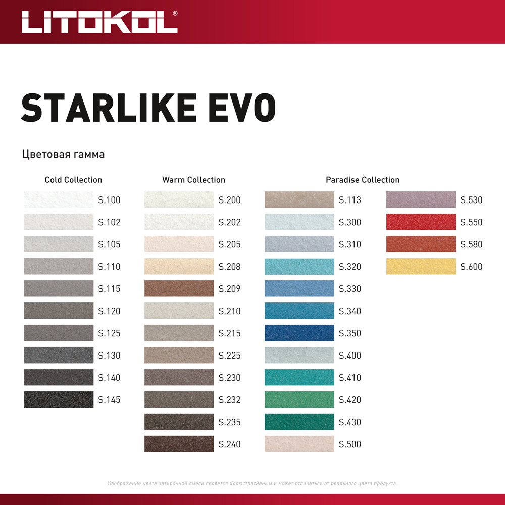 Затирка эпоксидная Litokol Starlike Evo s.102 белый лед 2,5 кг Вид№5