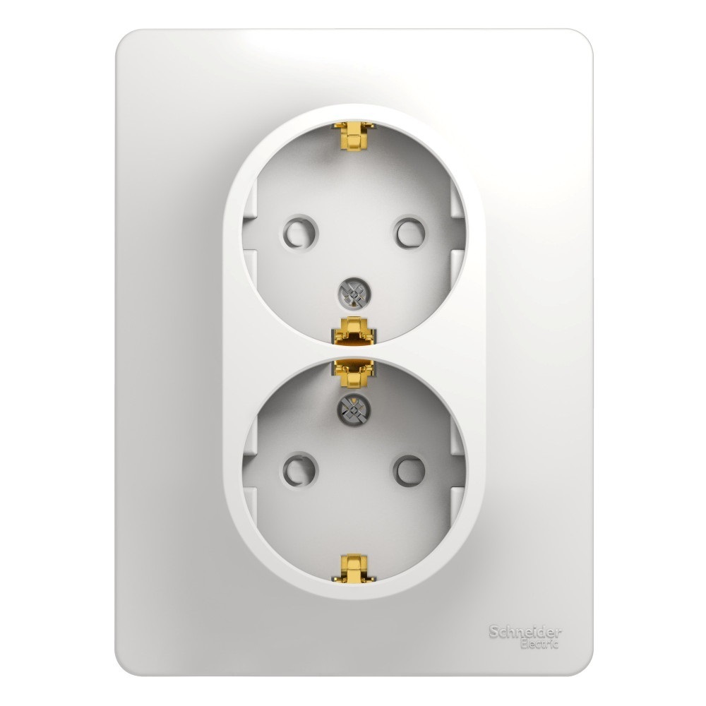 

Розетка Systeme Electric Glossa встраиваемая белая со шторками (GSL000126), Белый