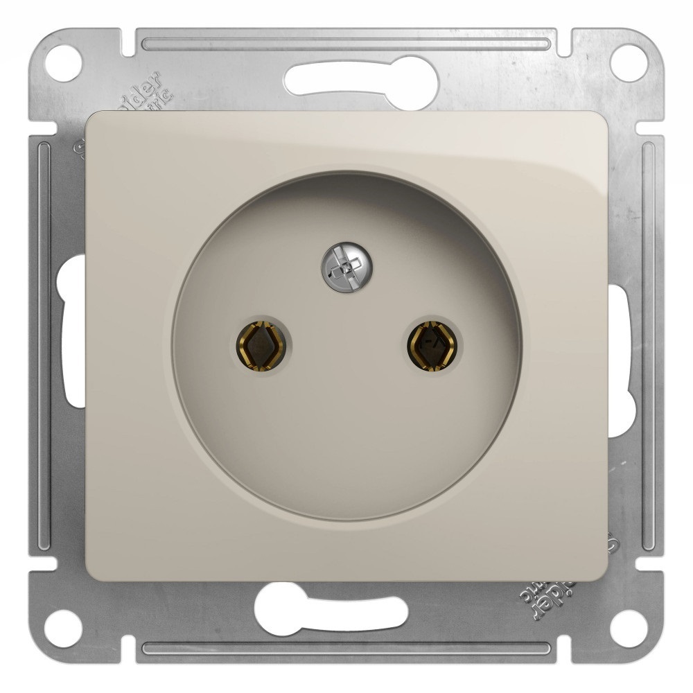 

Розетка Systeme Electric Glossa встраиваемая молочная (GSL000941), Бежевый