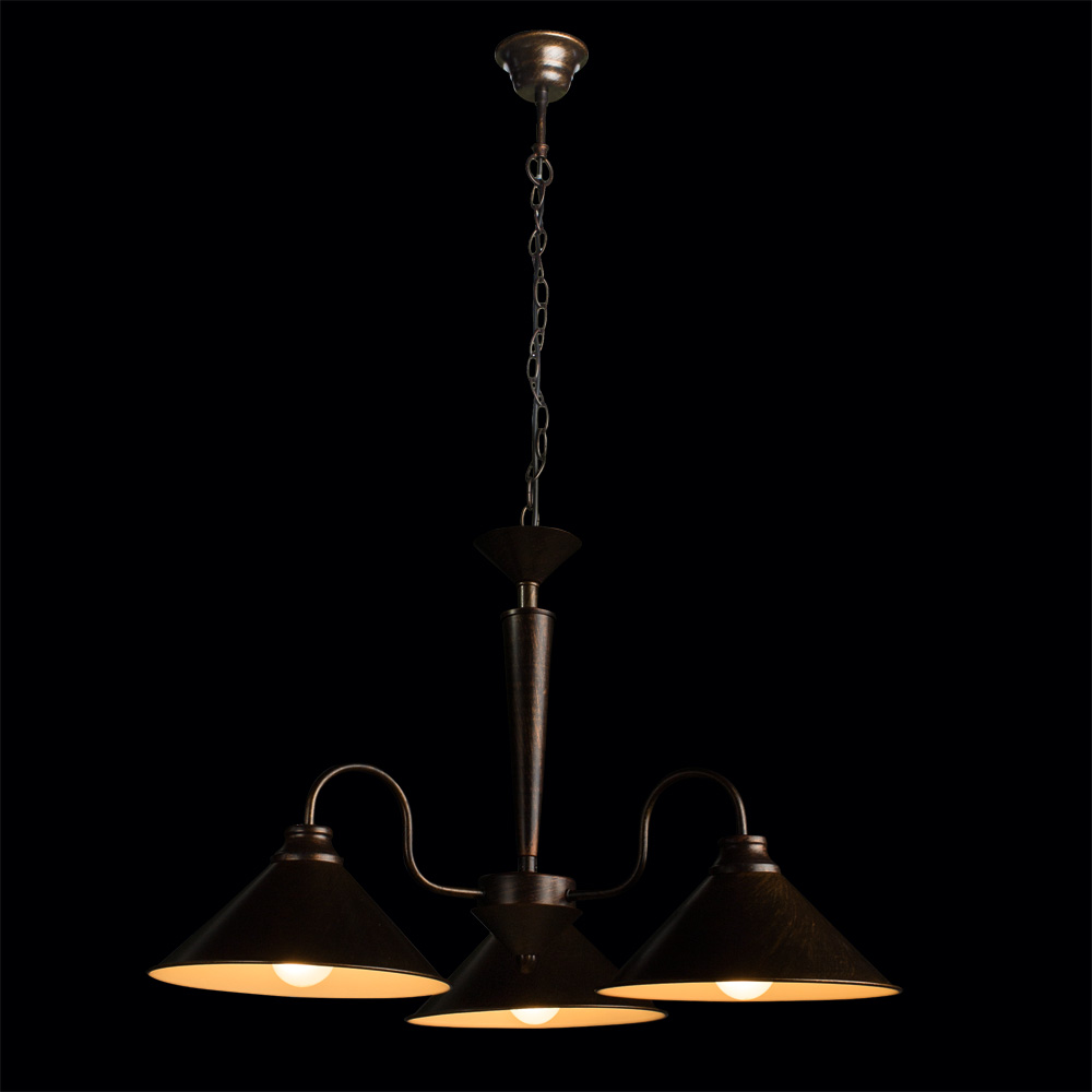 

Люстра подвесная ARTE LAMP BEVEL (A9330LM-3BR) E27 60 Вт 220 В IP20, Коричневый