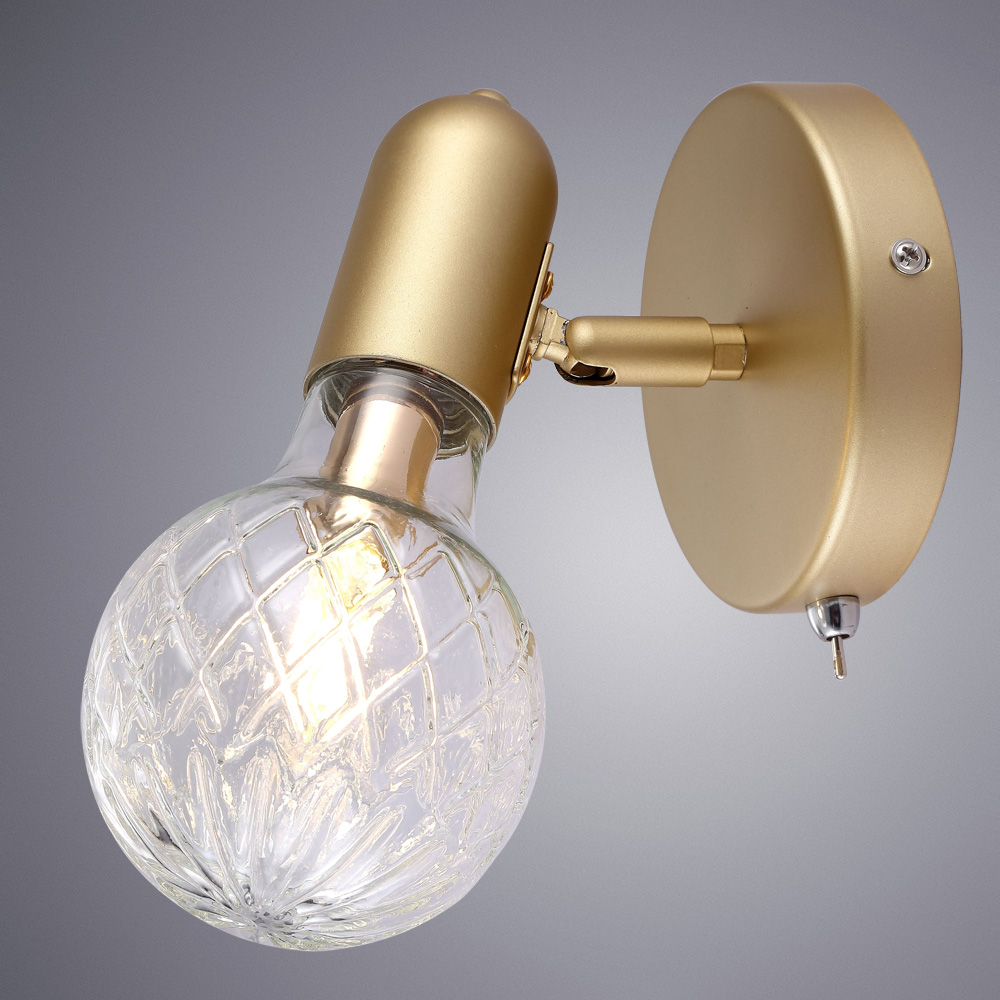 

Бра настенное ARTE LAMP SALUTE (A8040AP-1SG) G9 33 Вт 220 В IP20, Прозрачный