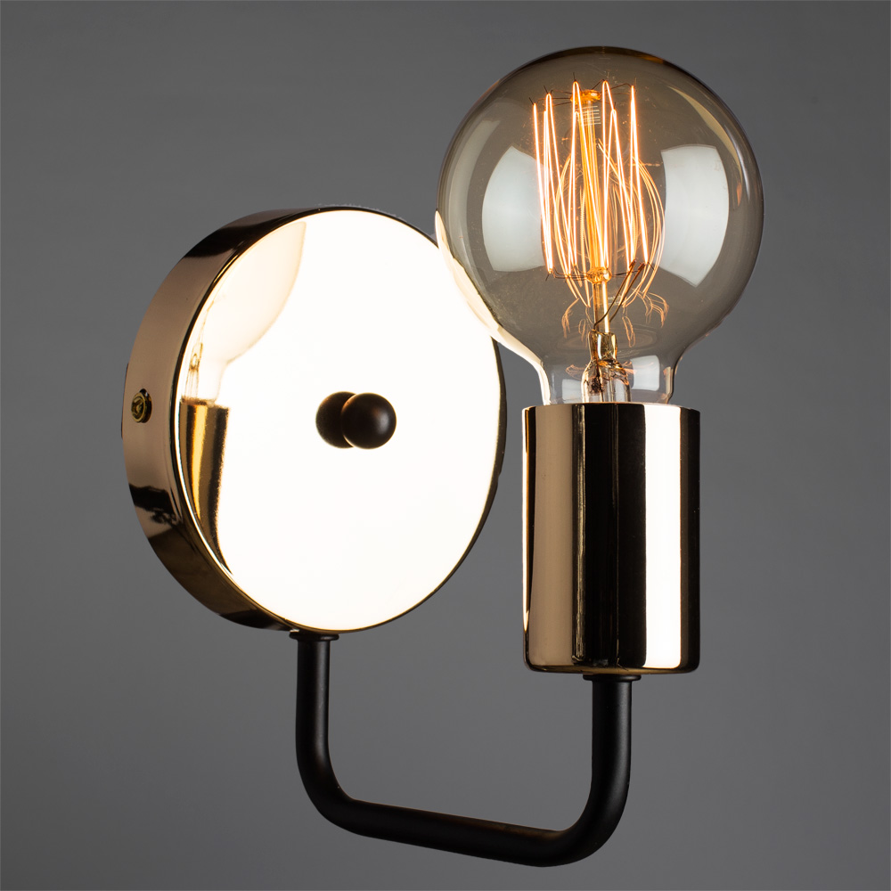 

Бра настенное ARTE LAMP GELO (A6001AP-1BK) E27 40 Вт 220 В IP20