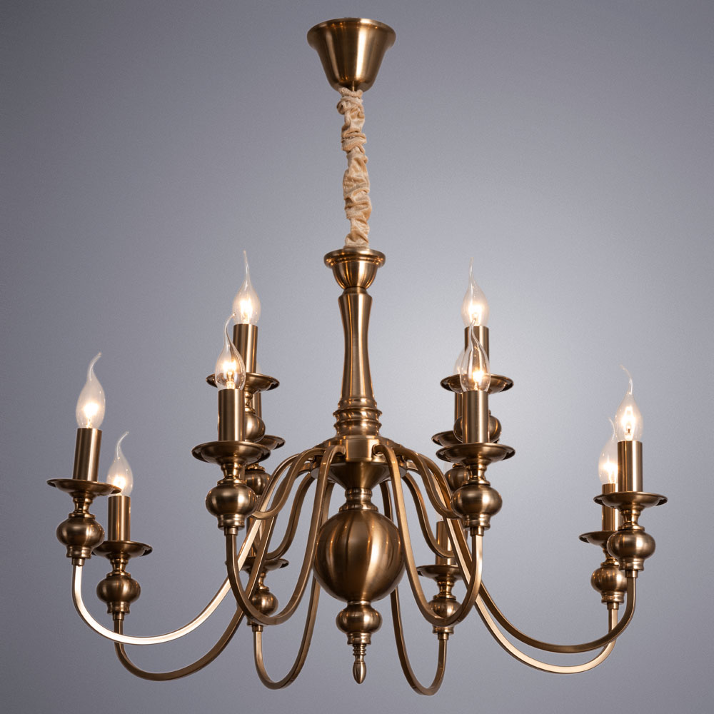 

Люстра подвесная ARTE LAMP PASSONI (A6097LM-12PB) E14 40 Вт 220 В IP20