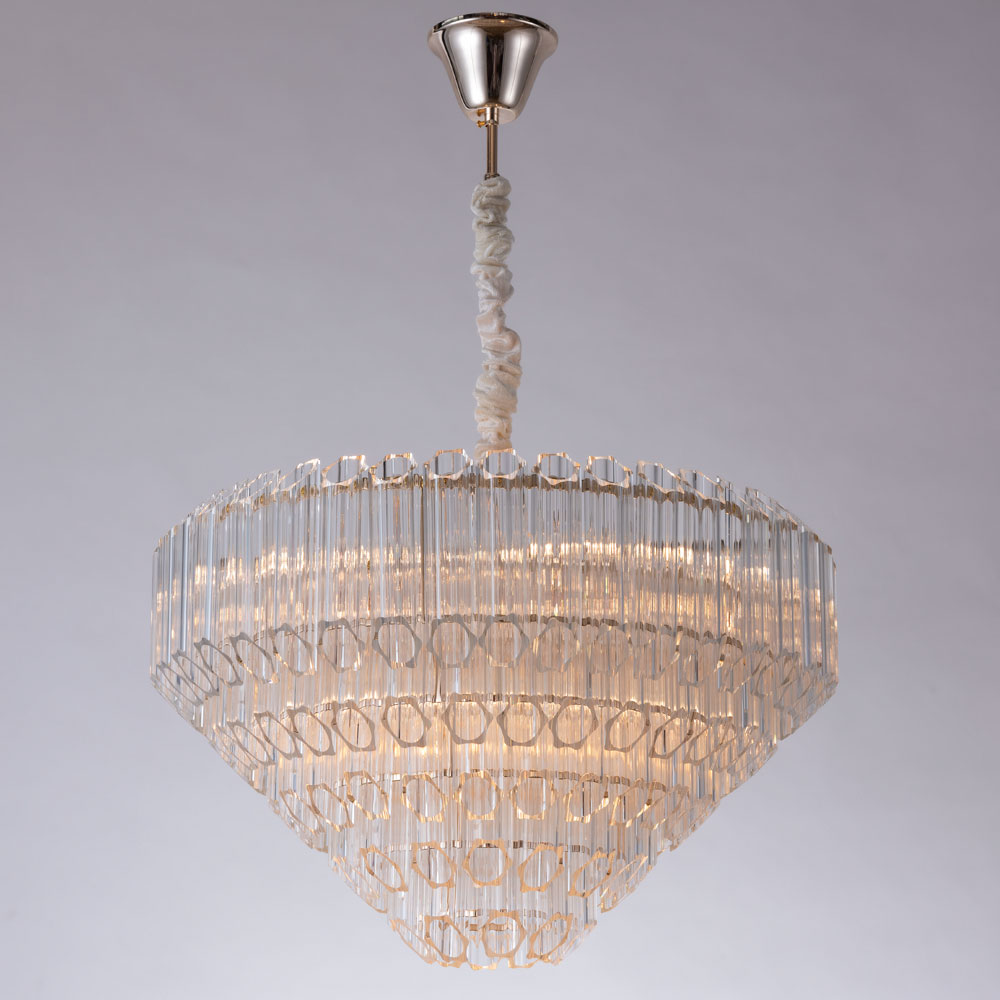 

Люстра подвесная ARTE LAMP JASTIN (A2848LM-8GO) E14 40 Вт 220 В IP20, Прозрачный