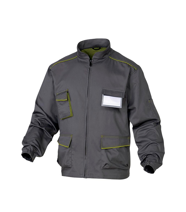 Куртка рабочая Delta Plus Panostyle 52-54 рост 172-180 см серая/зеленая