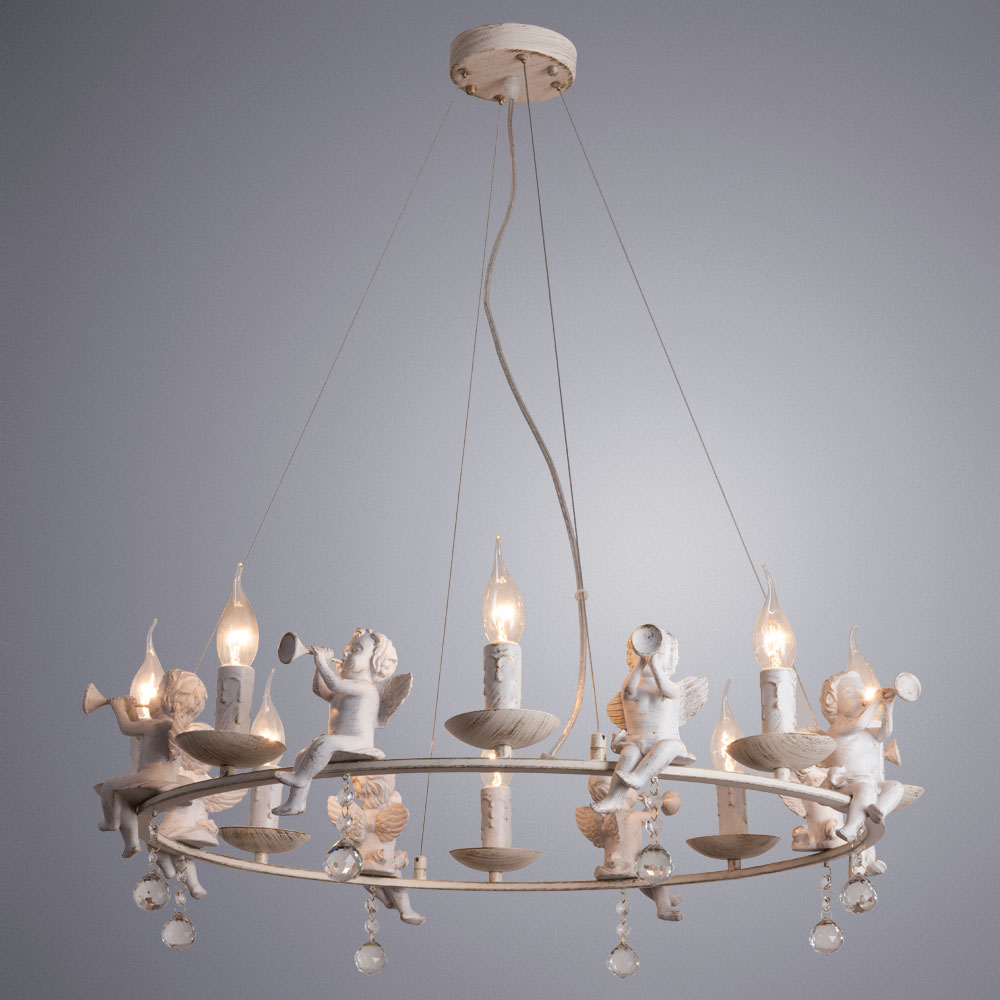 

Люстра подвесная ARTE LAMP AMUR (A1133SP-8WG) E14 40 Вт 220 В IP20
