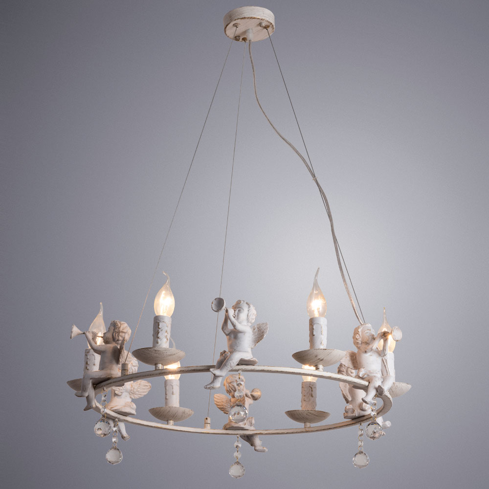 

Люстра подвесная ARTE LAMP AMUR (A1133SP-6WG) E14 40 Вт 220 В IP20