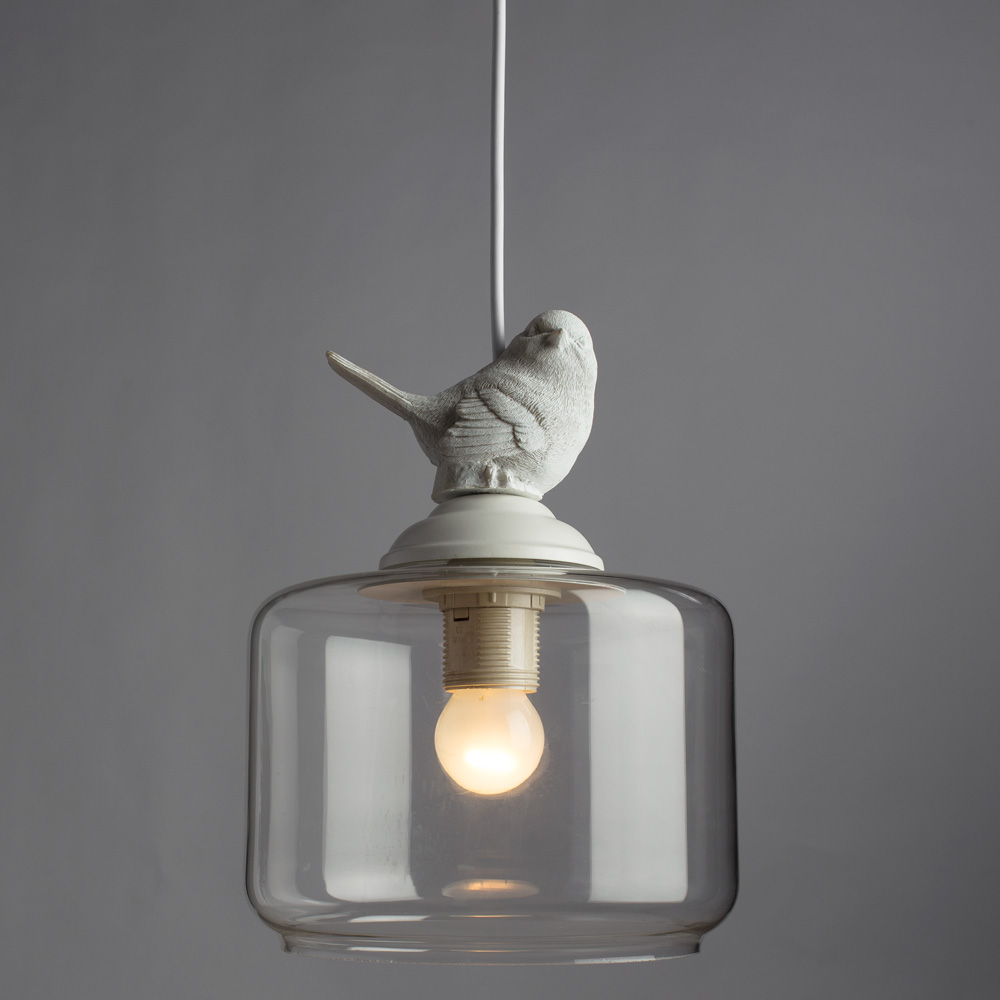 

Светильник подвесной ARTE LAMP PASSERO (A8029SP-1WH) E27 40 Вт 220 В IP20, Прозрачный