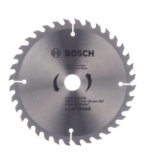 Диск пильный по дереву Bosch Optiline ECO (2608644374) 160х16/20х1,4/2,2 мм 36 зубьев