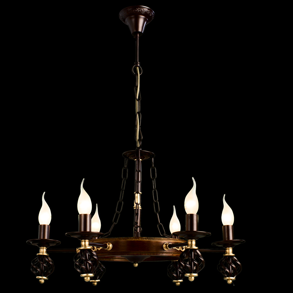 

Люстра подвесная ARTE LAMP CARTWHEEL (A4550LM-6CK) E14 60 Вт 220 В IP20