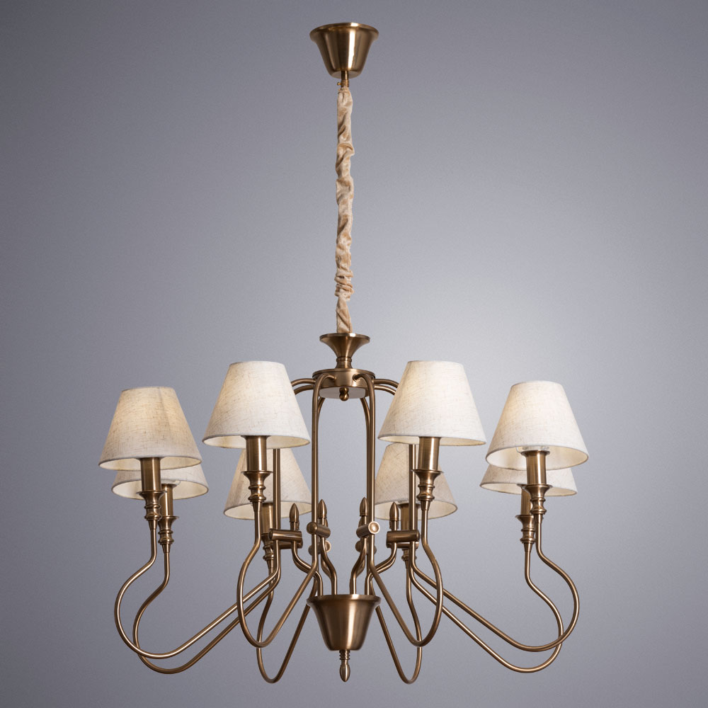 

Люстра подвесная ARTE LAMP AGIO (A6086LM-8PB) E14 40 Вт 220 В IP20, Белый