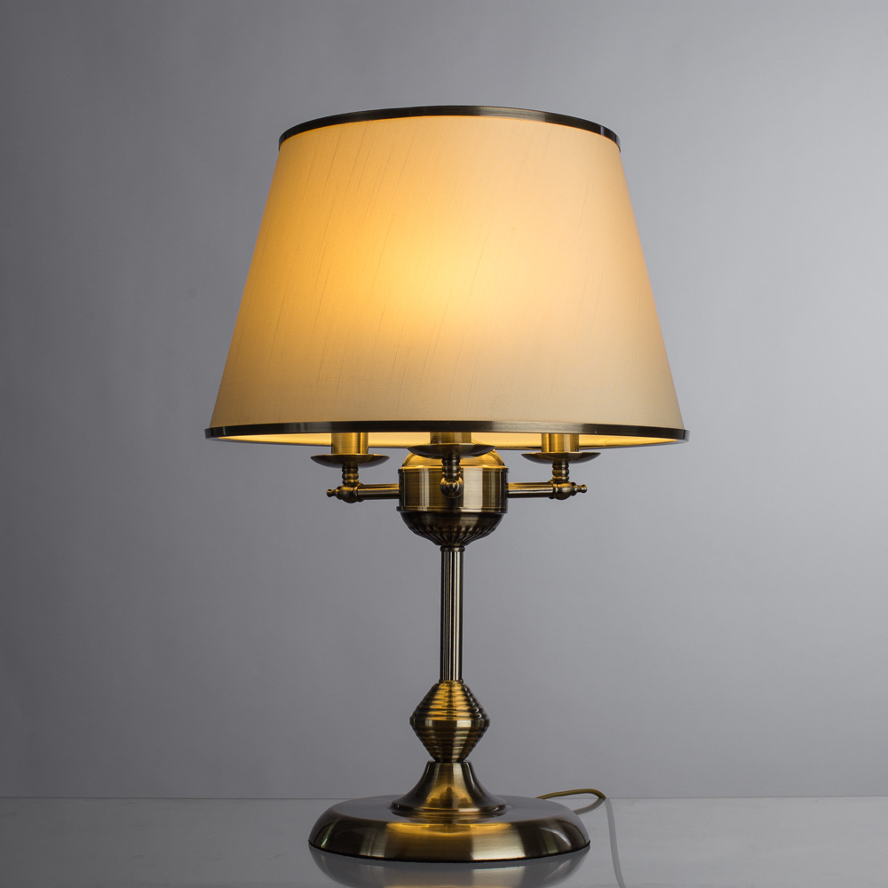 

Лампа настольная декоративная ARTE LAMP ALICE (A3579LT-3AB) E14 40 Вт 220 В IP20, Кремовый