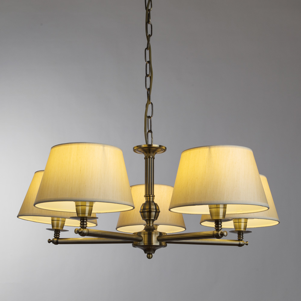 

Люстра подвесная ARTE LAMP YORK (A2273LM-5AB) E14 40 Вт 220 В IP20, Кремовый