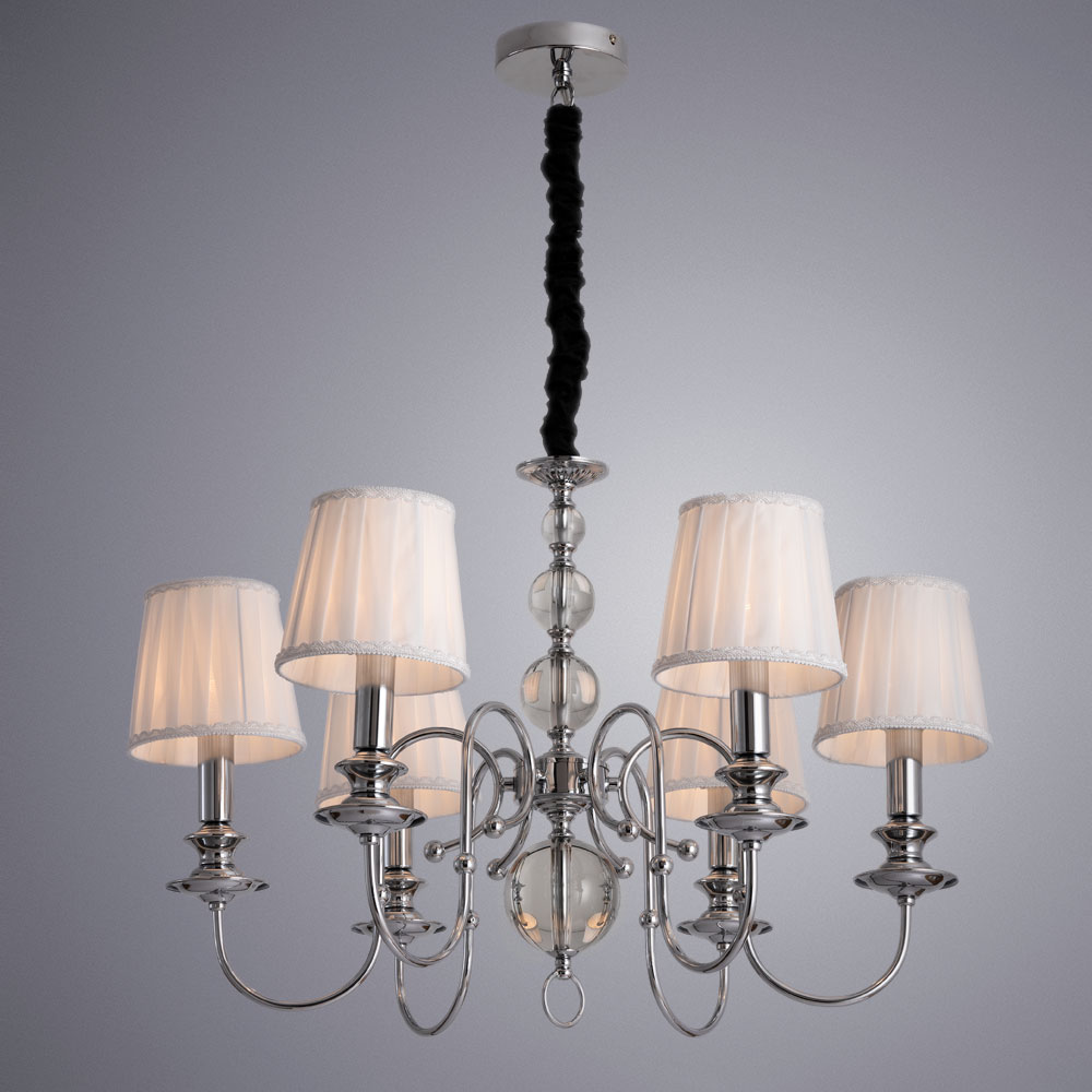 

Люстра подвесная ARTE LAMP MOLLY (A1316LM-6CC) E14 60 Вт 220 В IP20, Белый