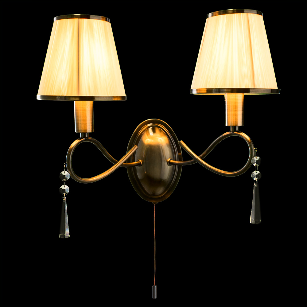 

Бра настенное ARTE LAMP LOGICO (A1035AP-2AB) E14 40 Вт 220 В IP20, Кремовый