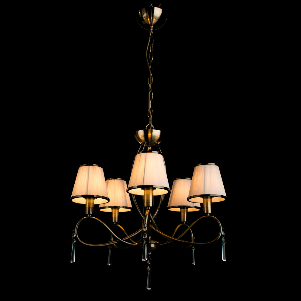 

Люстра подвесная ARTE LAMP LOGICO (A1035LM-5AB) E14 40 Вт 220 В IP20, Кремовый