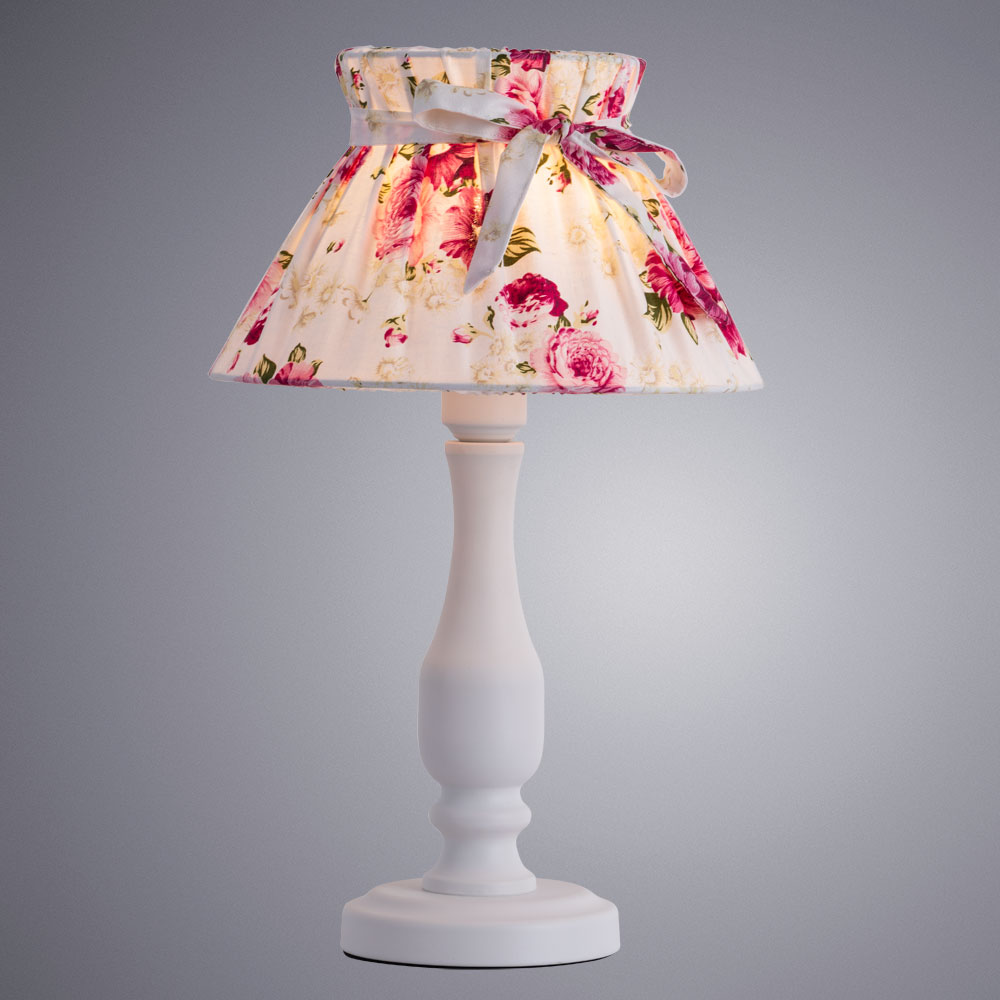 

Лампа настольная декоративная ARTE LAMP MARGHERITA (A7028LT-1WH) E27 60 Вт 220 В IP20, Белый