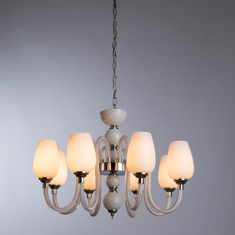 

Люстра подвесная ARTE LAMP LAVINIA (A1404LM-8WH) E14 40 Вт 220 В IP20, Белый