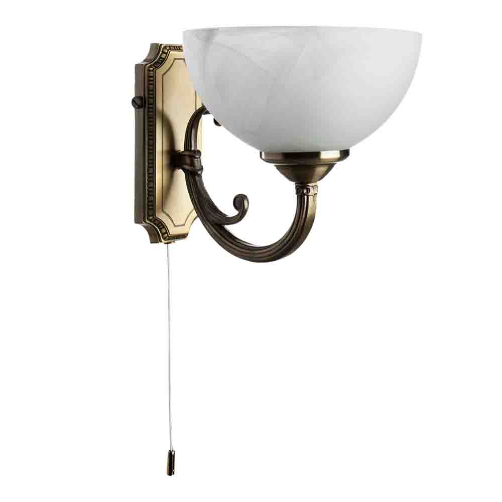 Бра Arte Lamp Windsor E14 40 Вт 220 В античная бронза IP20 (A3777AP-1AB) бра arte lamp bolla unica a1924ap 1ab е14 40 вт 220 в античная бронза ip20