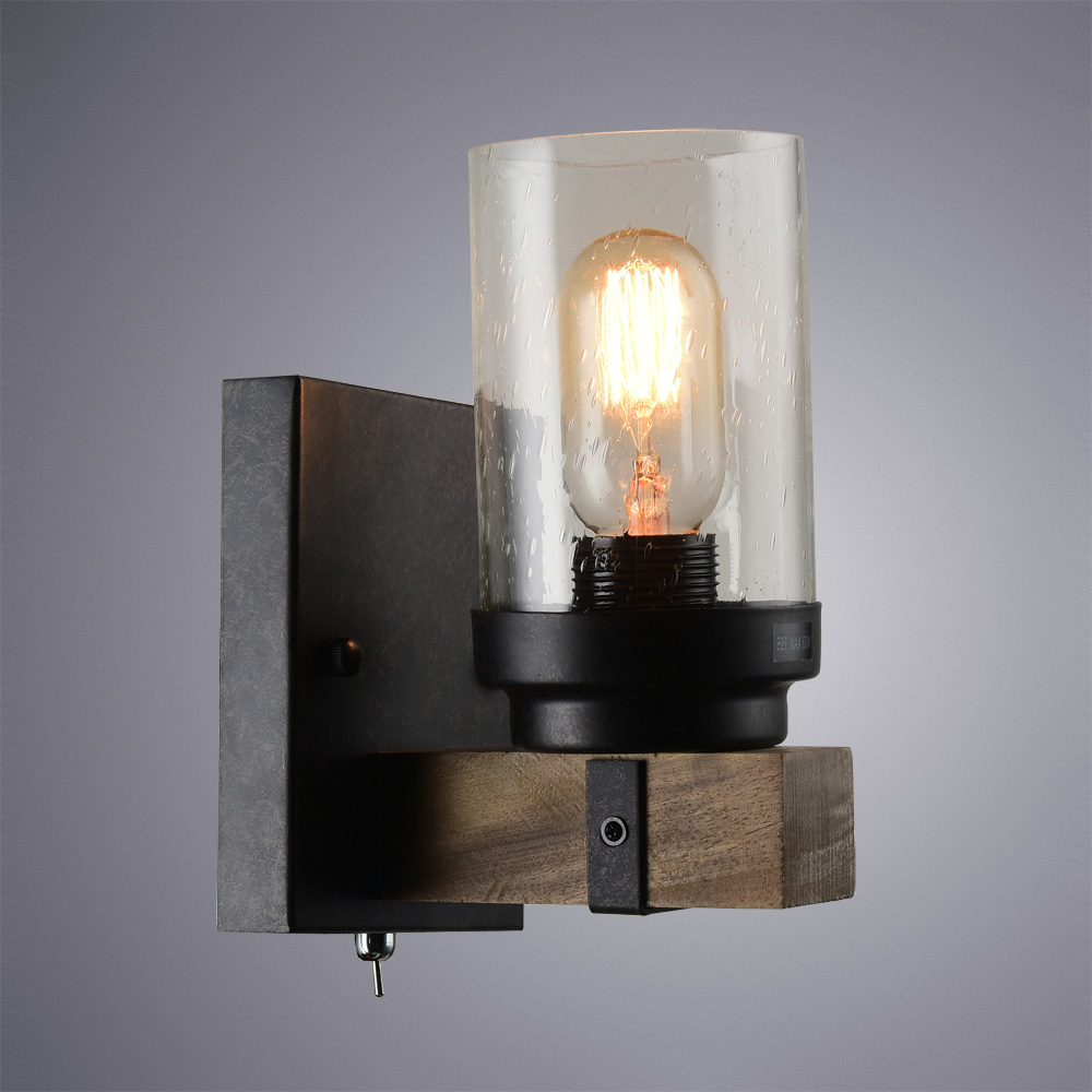 

Бра настенное ARTE LAMP DODGE (A1693AP-1BR) E27 60 Вт 220 В IP20, Прозрачный