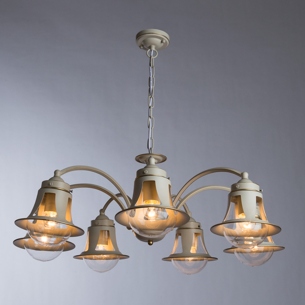 

Люстра подвесная ARTE LAMP MARINO (A7022LM-7WG) E27 60 Вт 220 В IP20, Прозрачный