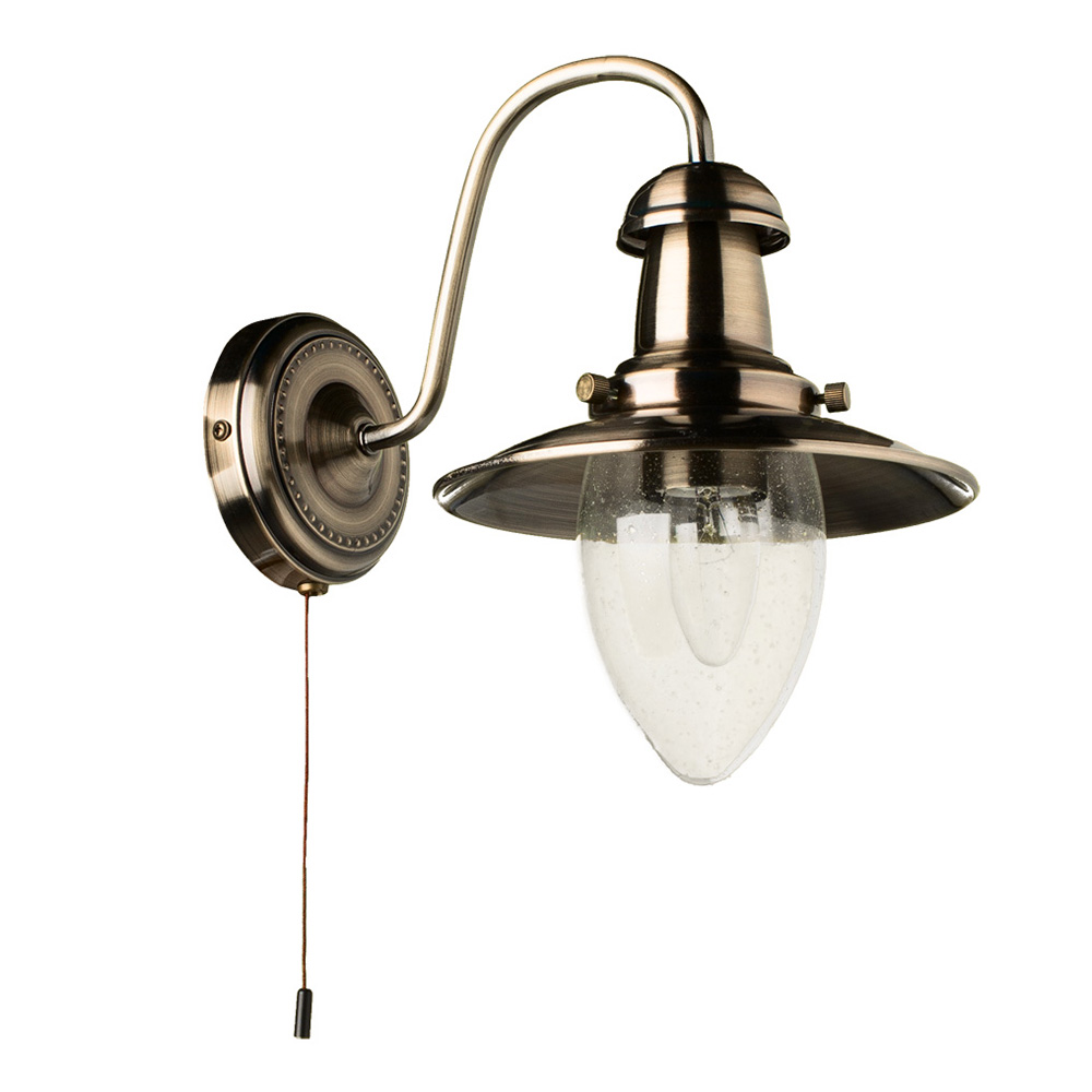 Бра настенное ARTE LAMP FISHERMAN (A5518AP-1AB) E27 60 Вт 220 В IP20