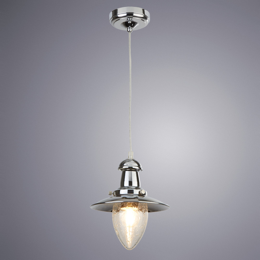 

Люстра подвесная ARTE LAMP FISHERMAN (A5518SP-1CC) E27 60 Вт 220 В IP20, Прозрачный