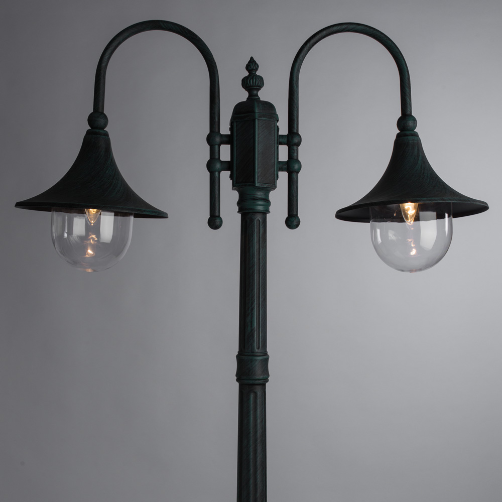 

Светильник уличный напольный ARTE LAMP MALAGA (A1086PA-2BG) E27 75 Вт 220 В IP44, Прозрачный