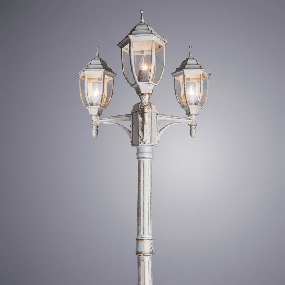 

Светильник уличный напольный ARTE LAMP PEGASUS (A3151PA-3WG) E27 60 Вт 220 В IP54, Прозрачный