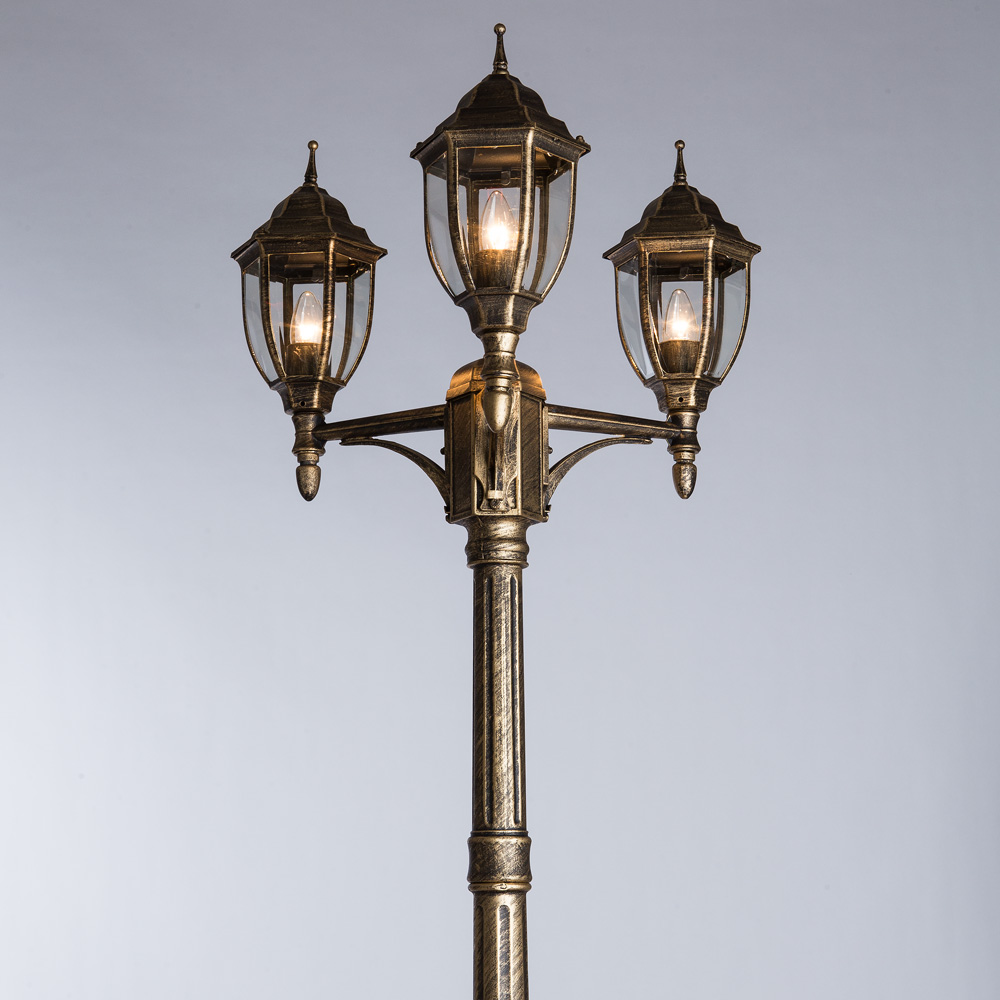 

Светильник уличный напольный ARTE LAMP PEGASUS (A3151PA-3BN) E27 60 Вт 220 В IP54, Прозрачный