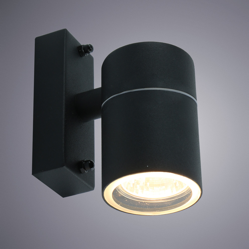 фото Светильник уличный arte lamp mistero (a3302al-1bk) gu10 35 вт 220 в ip44