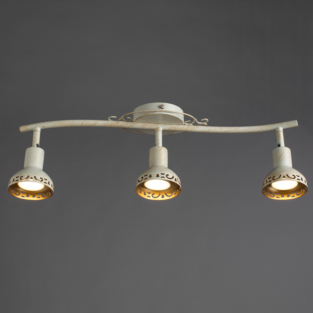

Спот ARTE LAMP A5219PL-3WG GU10 35 Вт 220 В IP20 бело-золотой