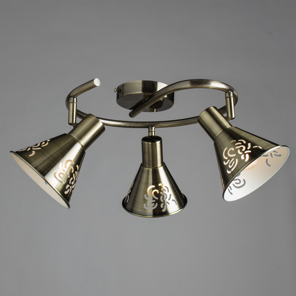 

Спот ARTE LAMP CONO A5218PL-3AB E14 40 Вт 220 В IP20 античная бронза