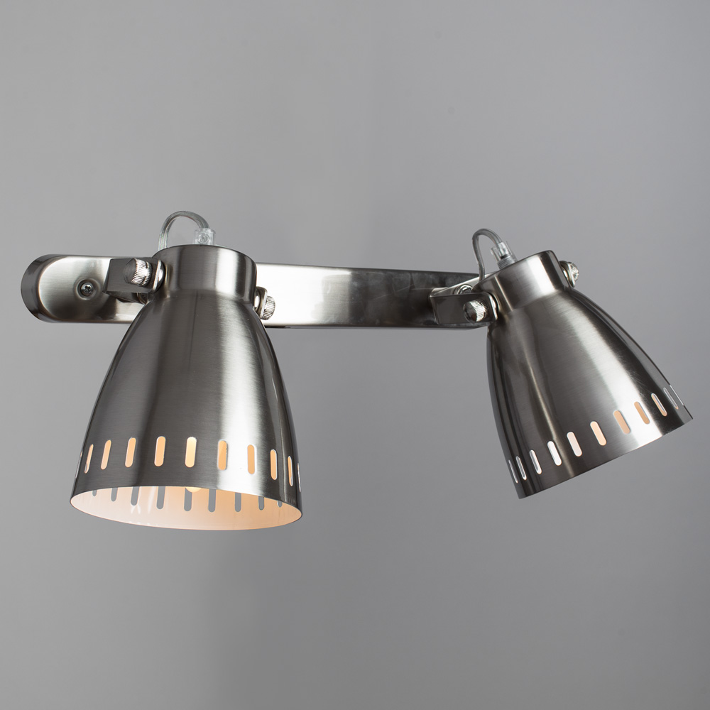 

Спот ARTE LAMP LUNED (A2214AP-2SS) E27 40 Вт 220 В IP20 матовое серебро
