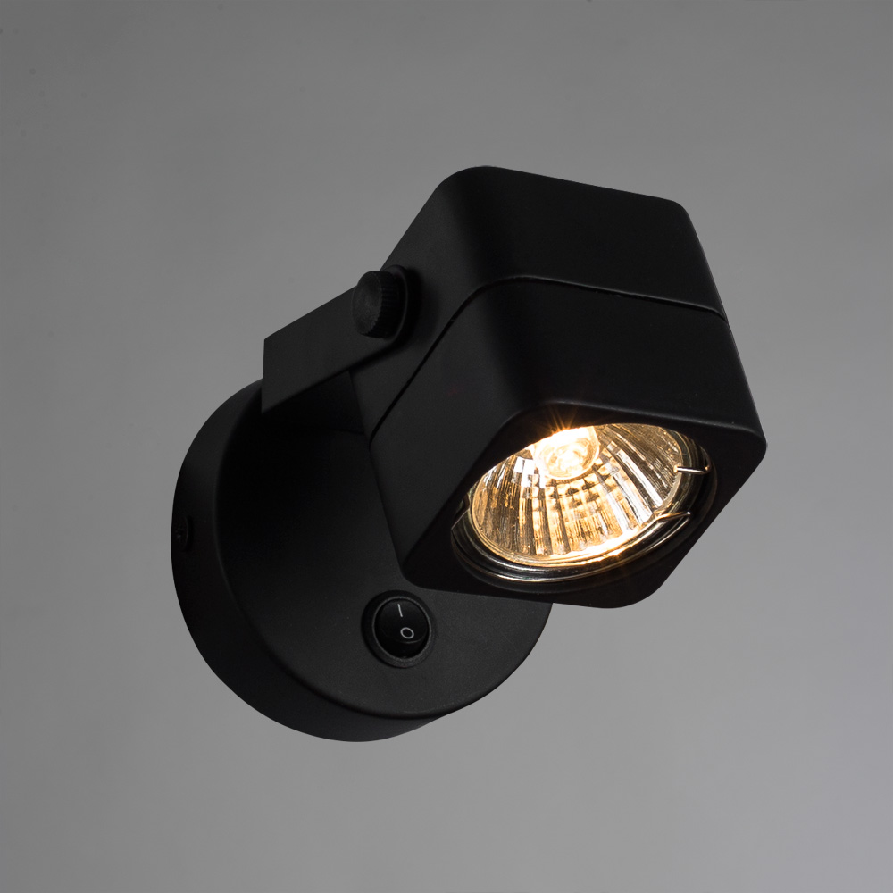 

Спот ARTE LAMP LENTE A1314AP-1BK GU10 50 Вт 220 В IP20 черный