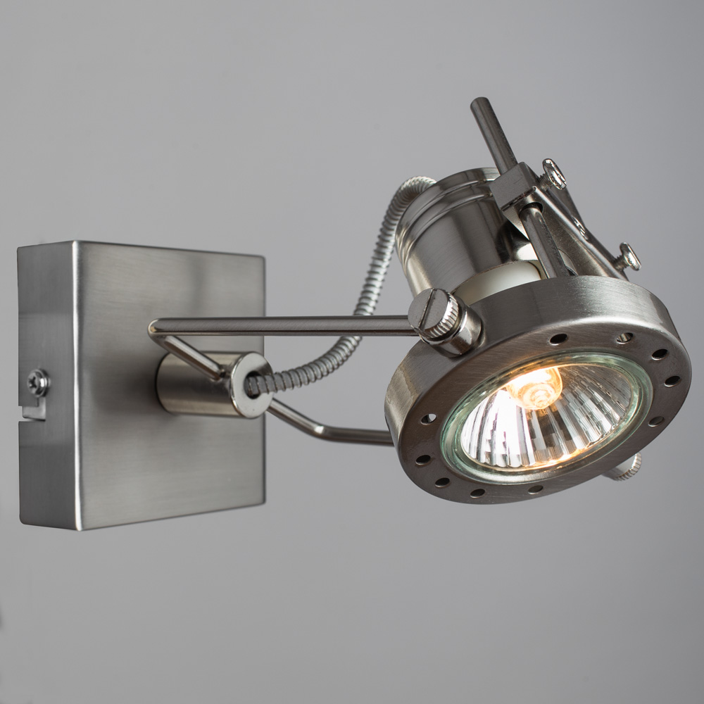 

Спот ARTE LAMP A4300AP-1SS GU10 50 Вт 220 В IP20 матовое серебро