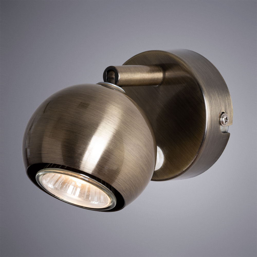

Спот ARTE LAMP BRAD (A6253AP-1AB) GU10 35 Вт 220 В IP20 античная бронза
