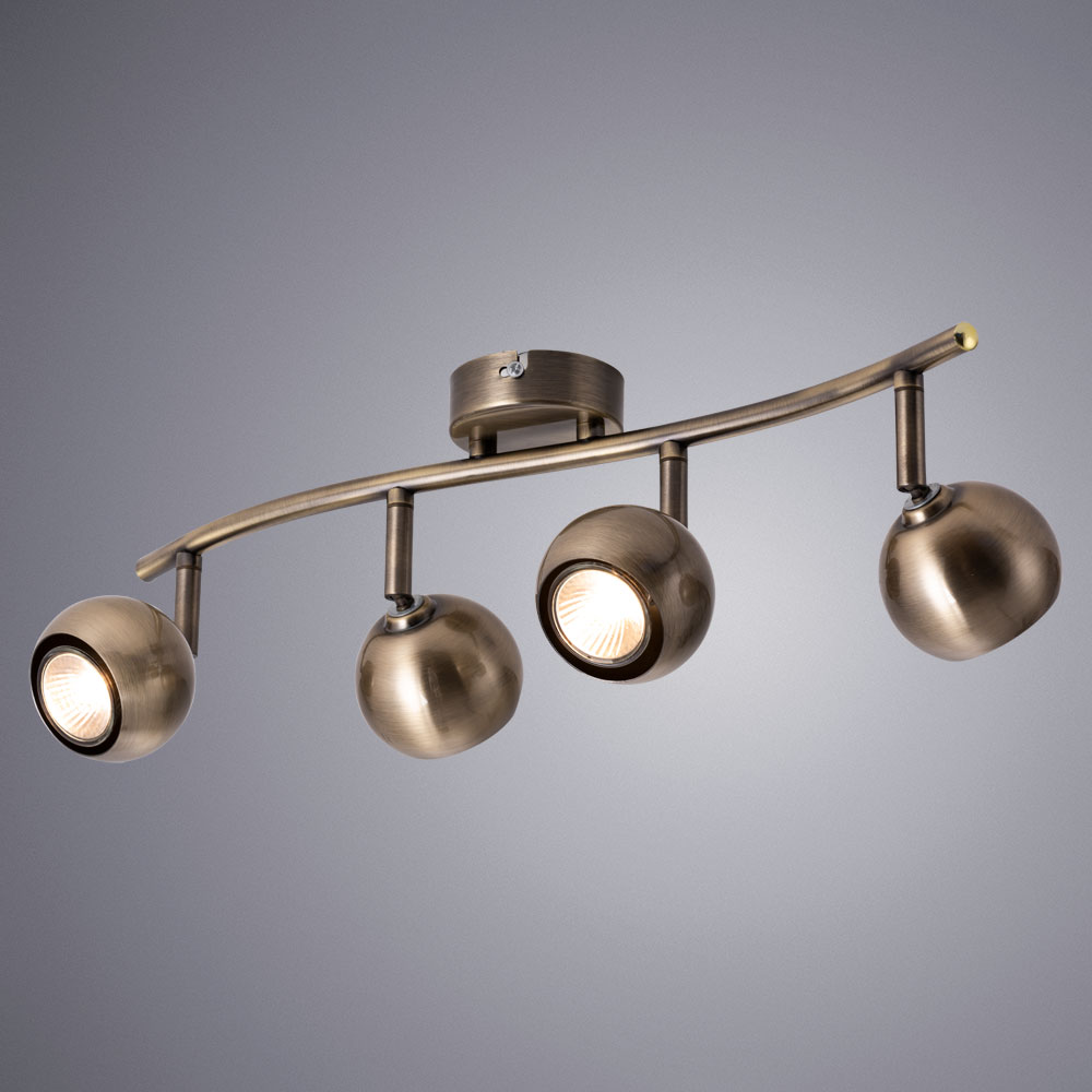 

Спот ARTE LAMP A6253PL-4AB GU10 35 Вт 220 В IP20 античная бронза