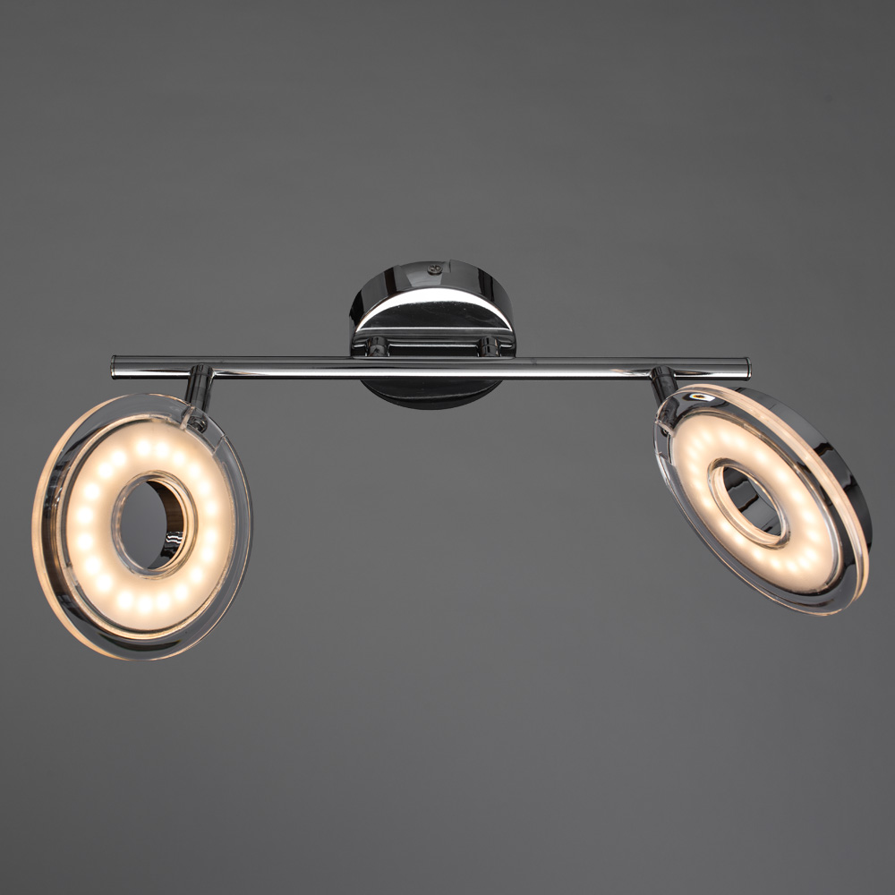 

Спот светодиодный ARTE LAMP FASCIO (A8971AP-2CC) 4,5 Вт 220 В 3000К теплый белый свет IP20 прозрачный