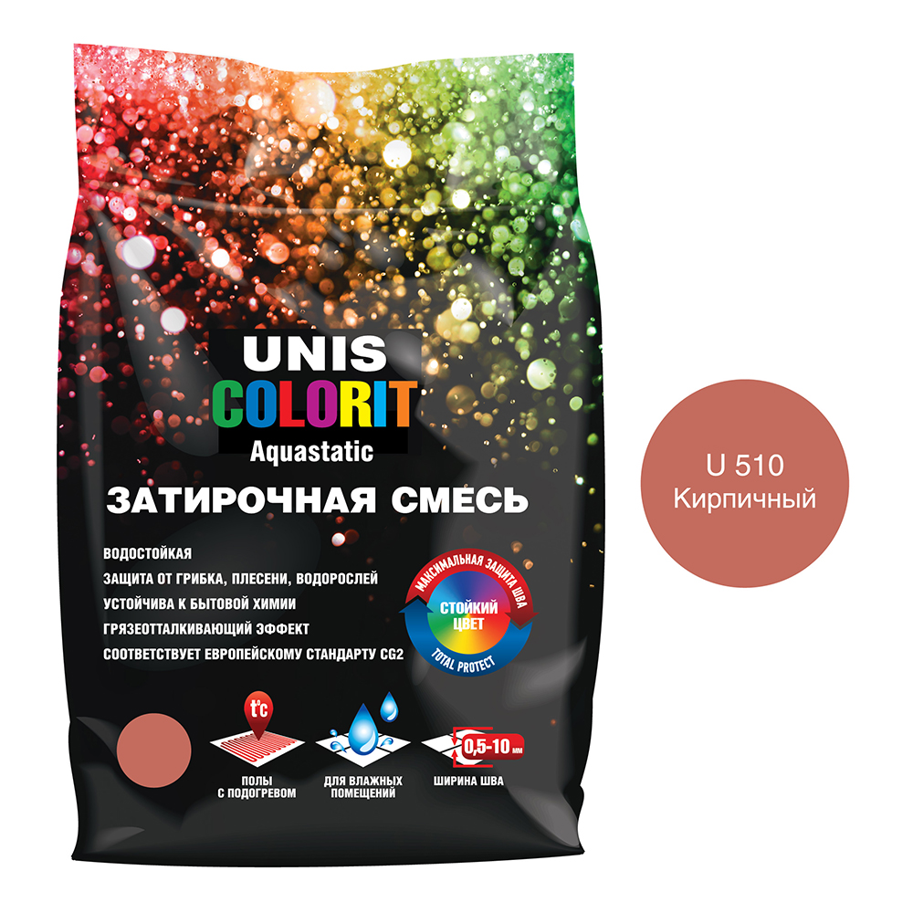 фото Затирка unis colorit кирпичная 2 кг