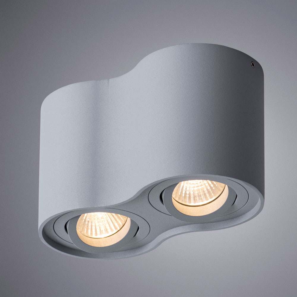 

Светильник точечный накладной ARTE LAMP FALCON (A5645PL-2GY) GU10 50 Вт 220 В IP20