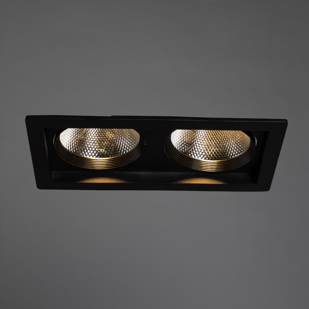 

Светильник светодиодный точечный встраиваемый ARTE LAMP PRIVATO (A7007PL-2BK) LED 7 Вт 220 В 3000 К теплый свет IP20