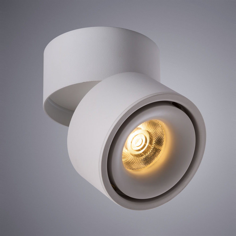 

Светильник светодиодный точечный накладной ARTE LAMP ARCTURUS (A7715PL-1WH) 15 Вт 220 В 3000К теплый белый свет IP20
