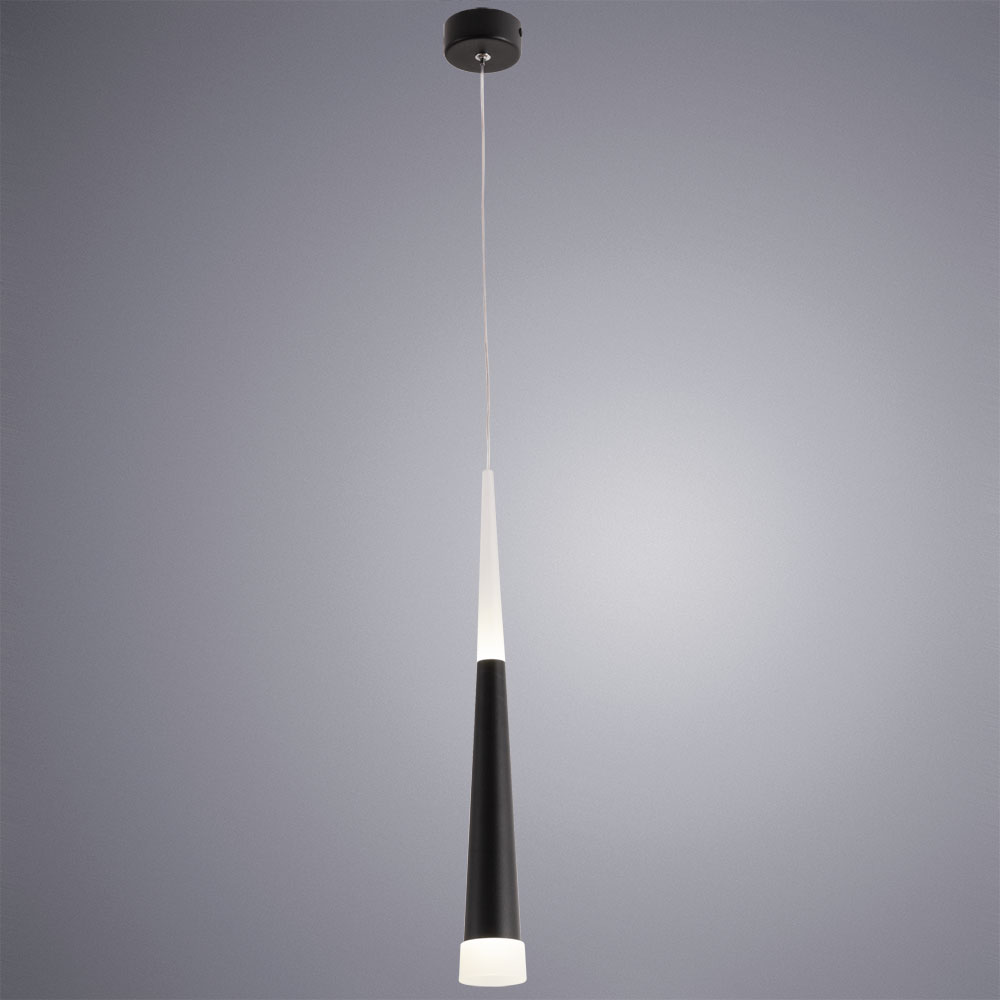 

Люстра светодиодная подвесная ARTE LAMP SABIK (A6010SP-1BK) 7 Вт 220 В 4000К естественный белый свет IP20, Черный